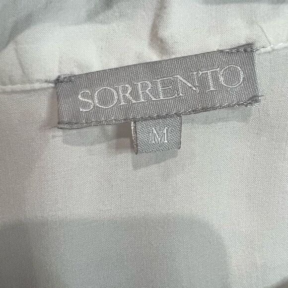 Sorrento White Crochet Eyelet Cut Outs Button Up Top - Picture 3 of 8